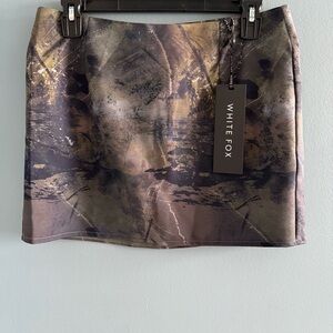 White Fox Boutique Slow Down Woodland Low Rise Mini Skirt